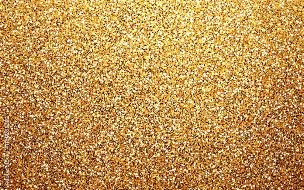 A golden glitter background with shimmering highlights for a festive and glamorous atmosphere A golden glitter background with shimmering highlights for a festive and glamorous atmosphere