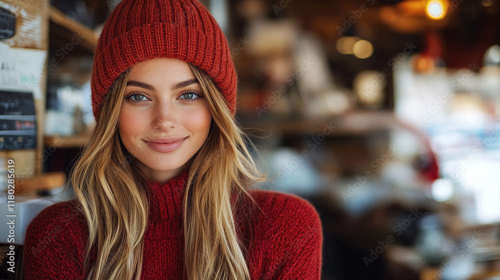 Young gorgeous beautiful sexy woman crafting in cozy workshop wearing warm winter hat with blurred background and caption space on the side showcasing creativity and warmth in the holiday season
Young gorgeous beautiful sexy woman crafting in cozy workshop wearing warm winter hat with blurred background and caption space on the side showcasing creativity and warmth in the holiday season