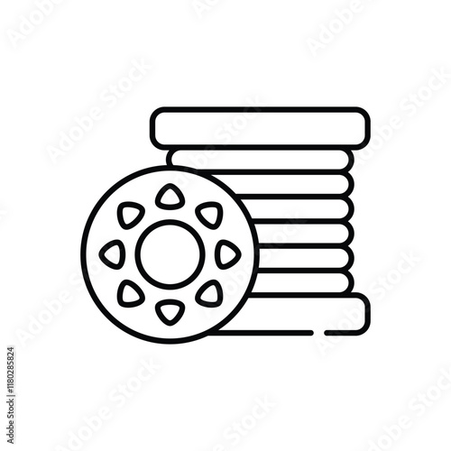 Bobbin vector icon