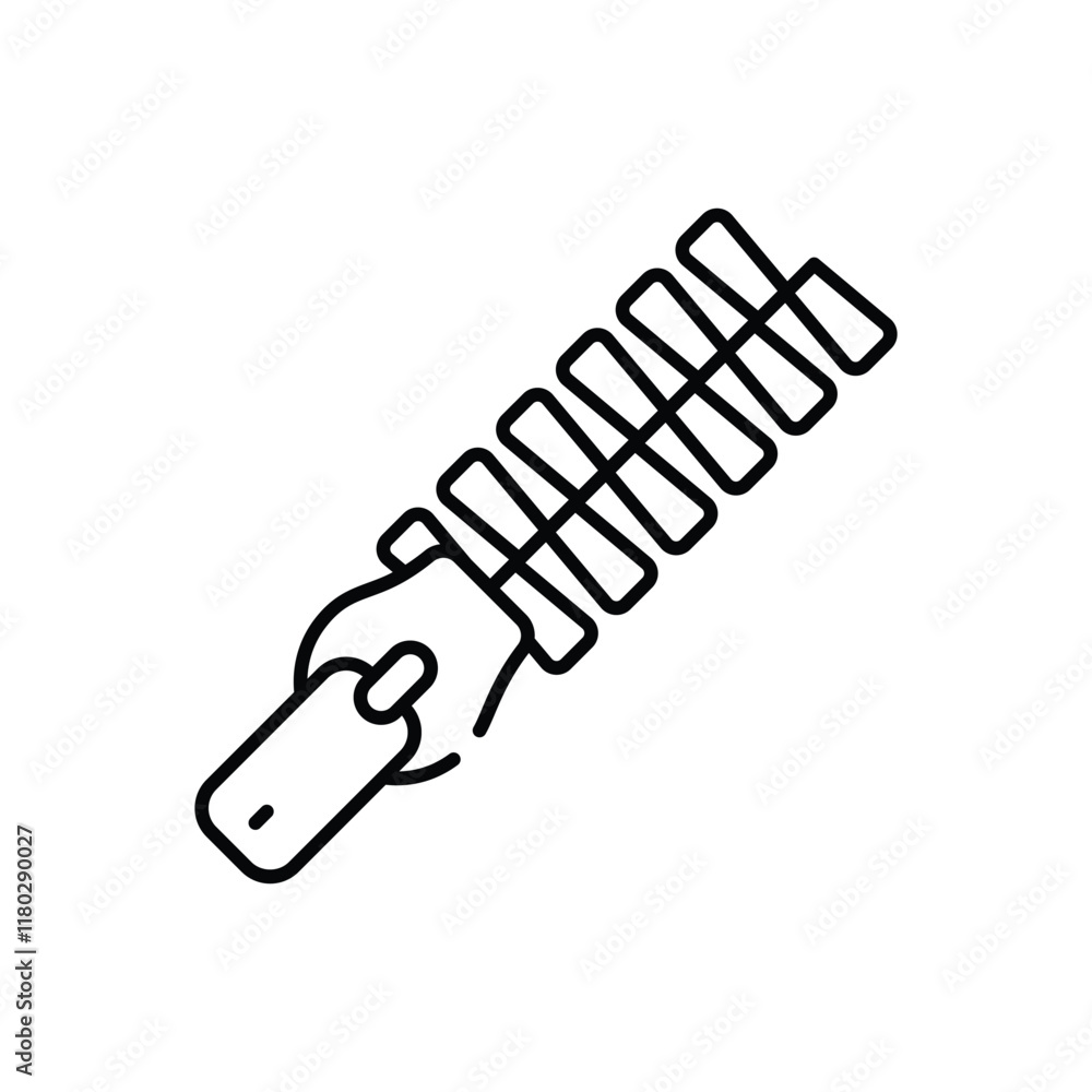 Zipper vector icon Zipper vector icon