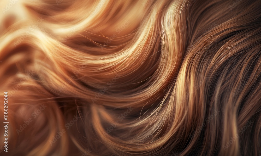 Closeup of curling hair strands in a soft, silky texture. Blurred background emphasizes the fine detail and wavy nature. Closeup of curling hair strands in a soft, silky texture. Blurred background emphasizes the fine detail and wavy nature.
