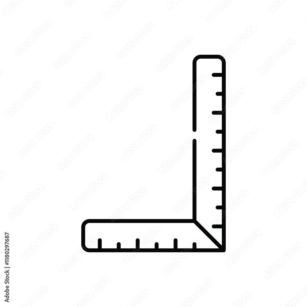 Ruler vector icon Ruler vector icon