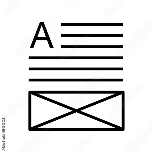 writing line icons