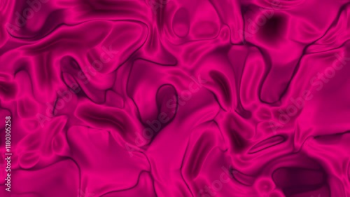 Deep pink fabric folds simulate liquid silk waves
