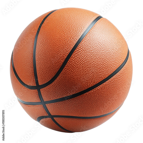 A basketball isolated over transparent background, PNG cut-out