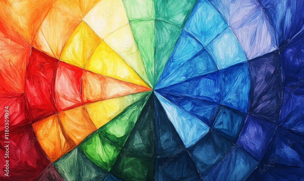 Color wheel illustration with primary, secondary and tertiary colors. Color wheel illustration with primary, secondary and tertiary colors.