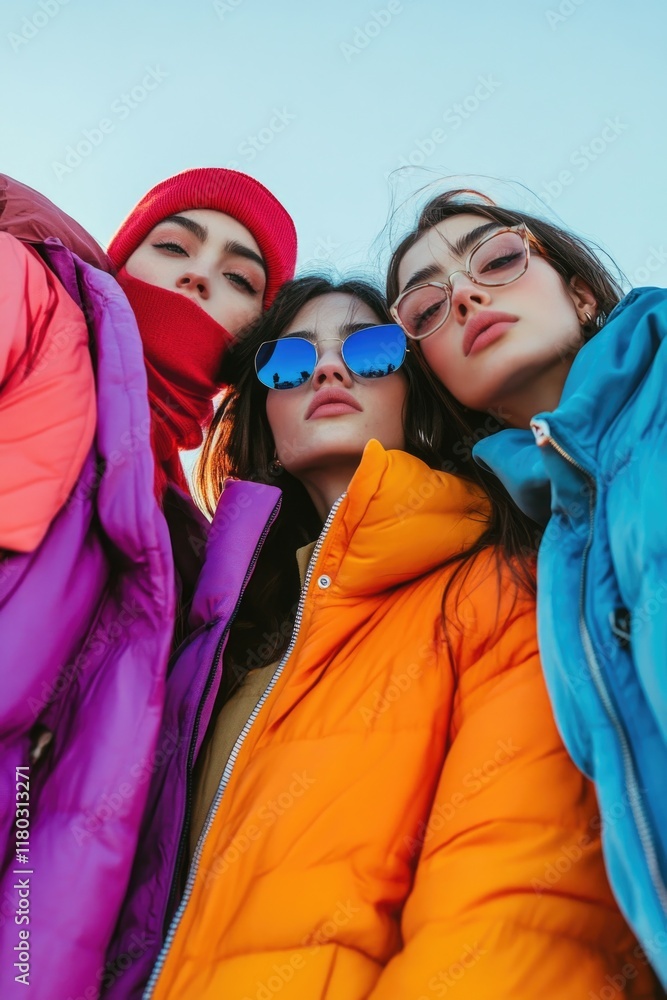 Young Women Standing Together Young Women Standing Together