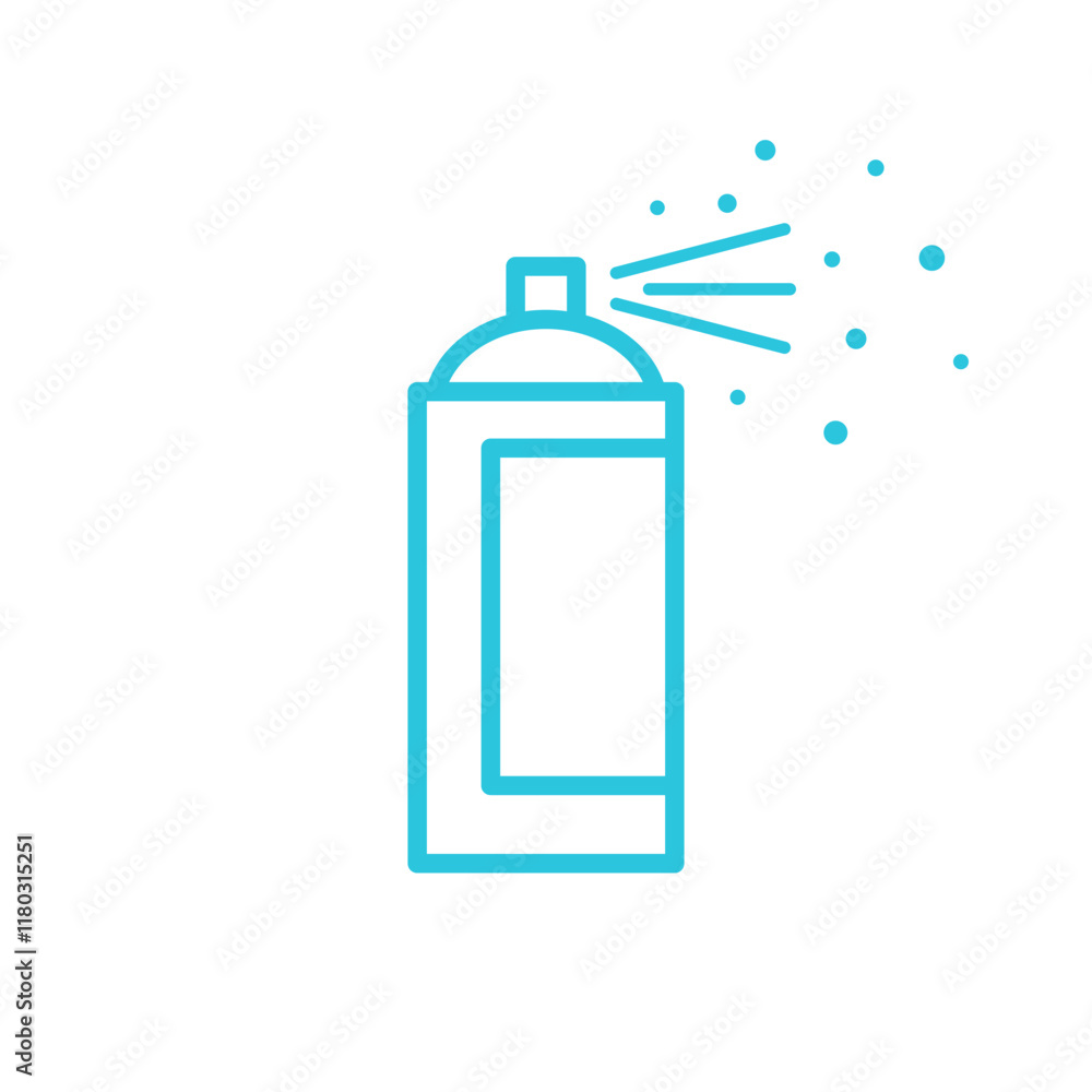 Graffiti Spray Icon. Isolated on white. Blue icon set. Graffiti Spray Icon. Isolated on white. Blue icon set.