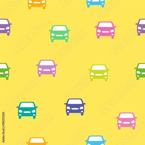 Cars, Seamless colorful Pattern texture