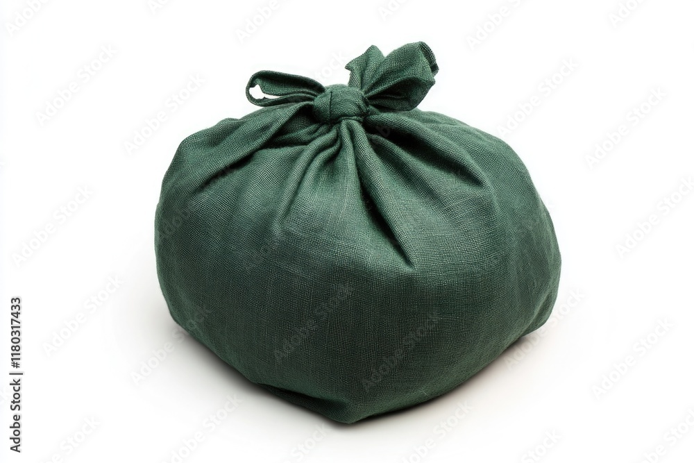 Green bag with bow Green bag with bow