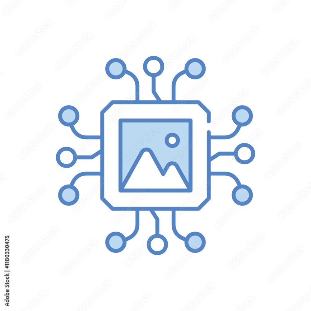 AI-Generated Art vector icon AI-Generated Art vector icon