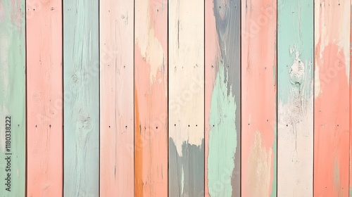 Obraz na płótnie texture of a wooden fence in pastel shades w salonie