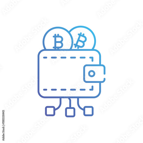 Digital Currency Wallet vector icon