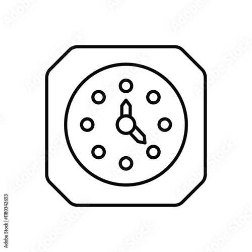 Clock vector icon