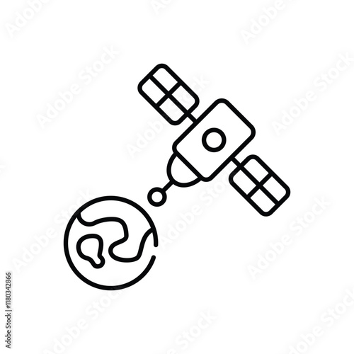 Satellite  vector icon