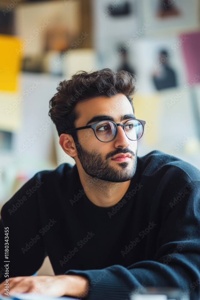 Obraz premium Man working on laptop