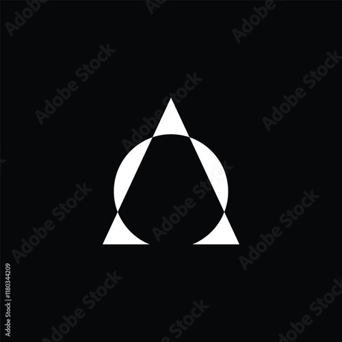 alpha omega logo icon vector
