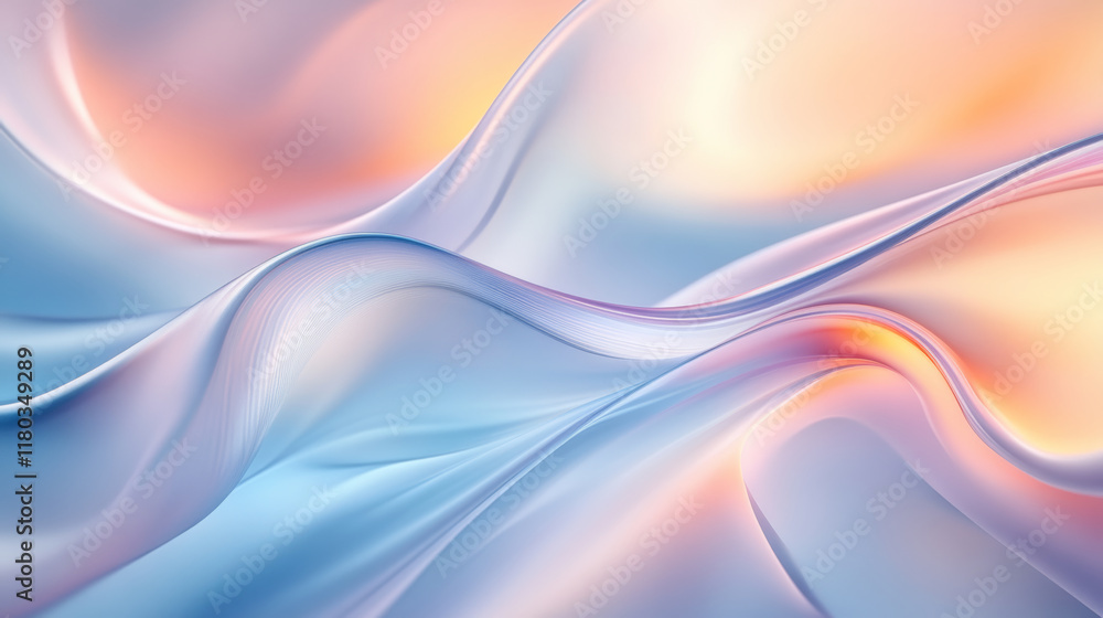 Fototapeta premium Abstract Glass Art Fluid Background
