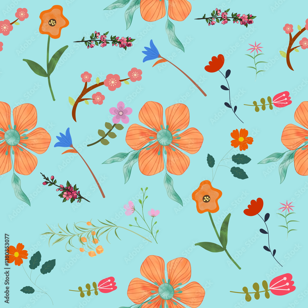 Spring Blossom Elegance Floral Pattern Design Spring Blossom Elegance Floral Pattern Design
