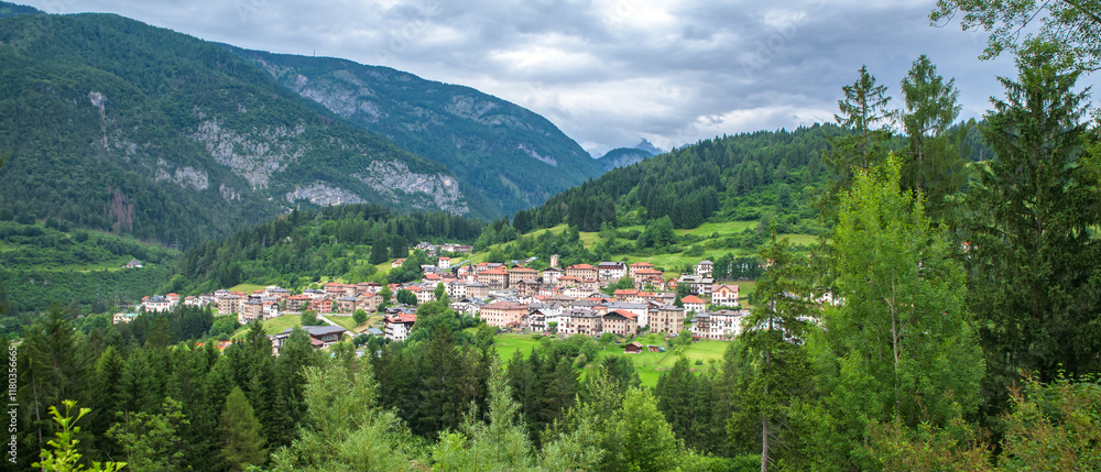Spectacular landscape on Italian Alps Mountain Dolomite