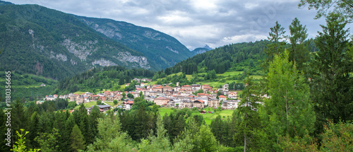 Spectacular landscape on Italian Alps Mountain Dolomite 