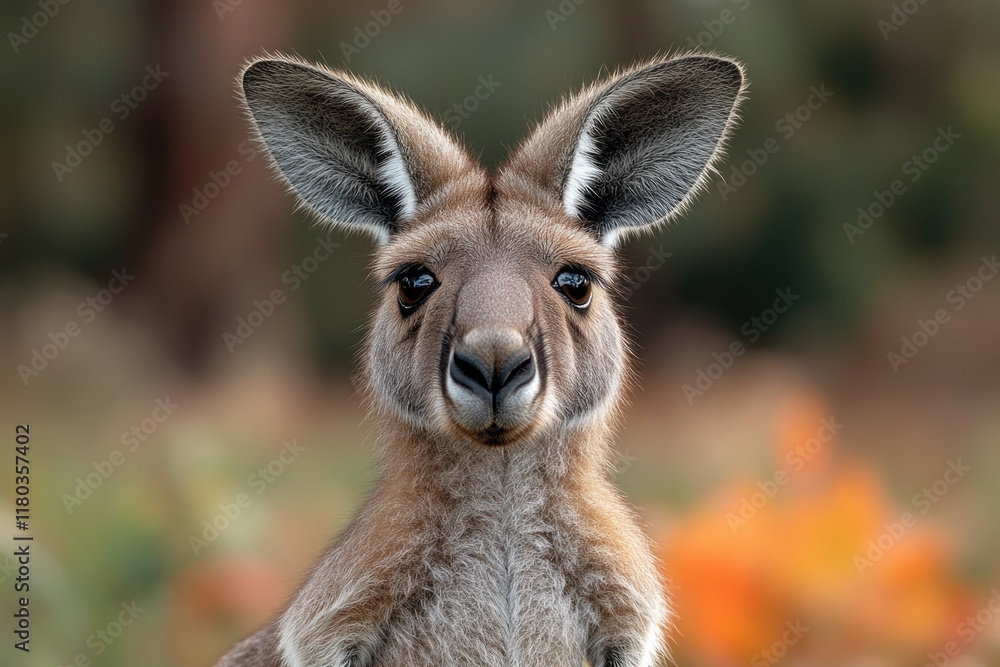 A close-up view of a kangaroo in a natural environment A close-up view of a kangaroo in a natural environment