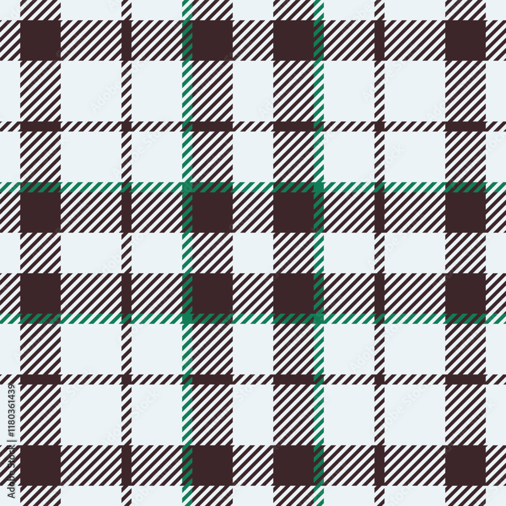 Stylish dark brown and white plaid pattern with teal accents. Perfect for textile design, wrapping paper, or website backgrounds. Clean, modern design suitable for various applications. Stylish dark brown and white plaid pattern with teal accents. Perfect for textile design, wrapping paper, or website backgrounds. Clean, modern design suitable for various applications.