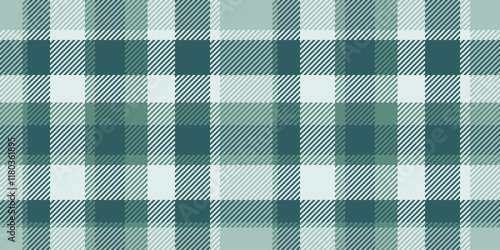 Elegant green and white plaid pattern.  Perfect for textile design, apparel, home decor, and website backgrounds.  Subtle texture adds sophistication. Ideal for fall or winter themes.