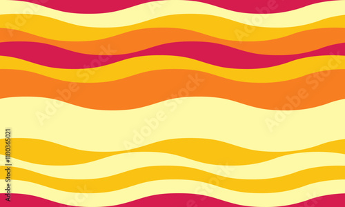 Vibrant wavy stripes in warm, sunny hues.  Perfect for backgrounds, website banners, or any project needing a cheerful, summery feel.