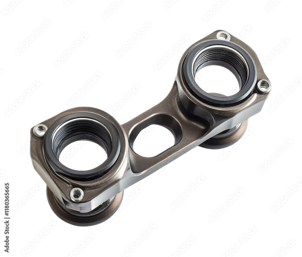 Mountain Bike Bottom Bracket for Smooth Pedaling - Isolated on White Background Mountain Bike Bottom Bracket for Smooth Pedaling - Isolated on White Background
