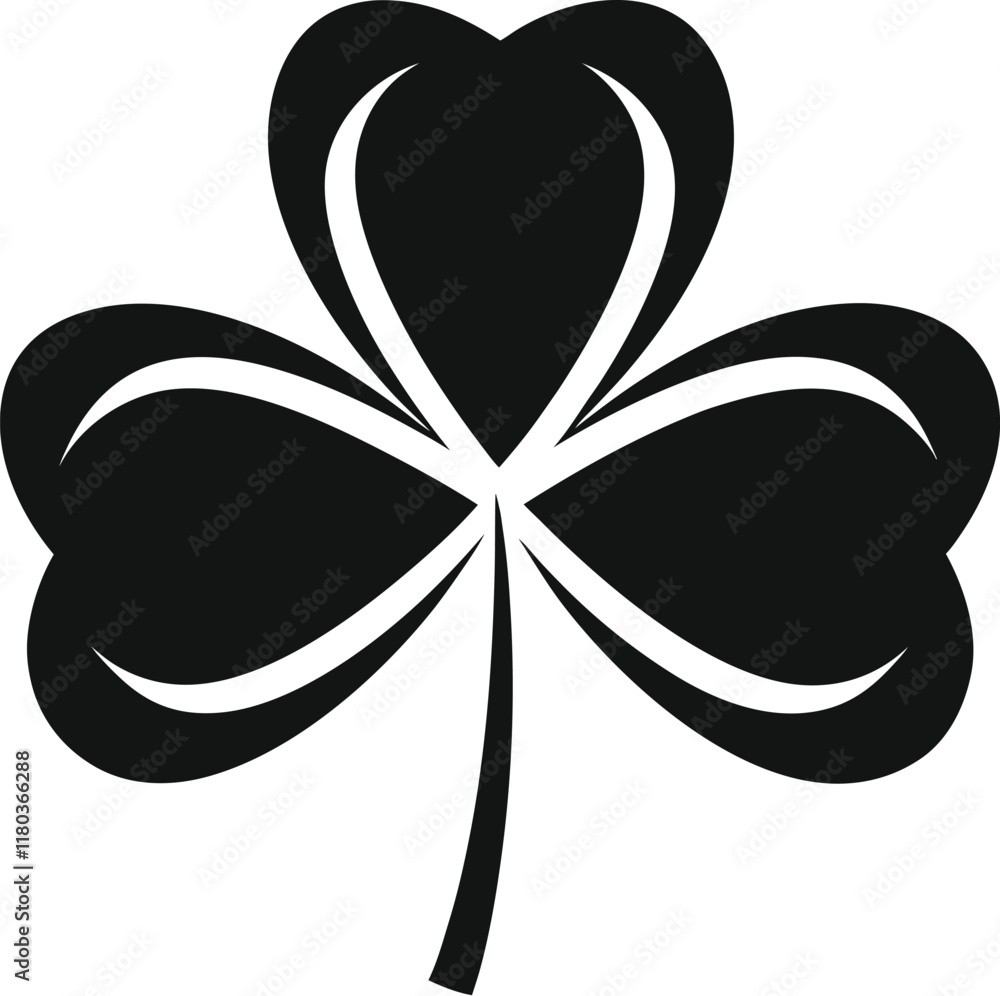 Shamrock Leaf Icon, silhouette of shamrock, Black silhouette of shamrock plant, Vector illustration design.
Shamrock Leaf Icon, silhouette of shamrock, Black silhouette of shamrock plant, Vector illustration design.