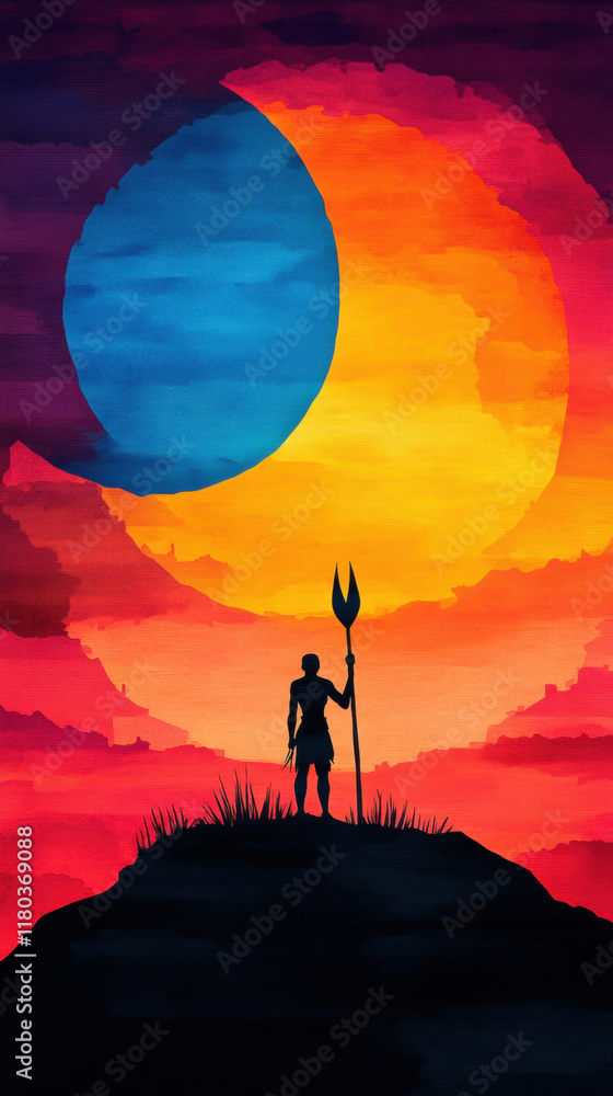Papua New Guinea art, A visually striking image of a tribal warrior holding a weapon, showcasing high fidelity rendering and rich details, ideal for creative projects and illustrations. Papua New Guinea art, A visually striking image of a tribal warrior holding a weapon, showcasing high fidelity rendering and rich details, ideal for creative projects and illustrations.