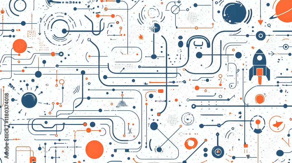 Abstract space exploration network graphic design. Abstract space exploration network graphic design.