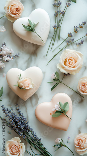 Wallpaper Mural A white box with a pink heart on it is surrounded by other white boxes Torontodigital.ca