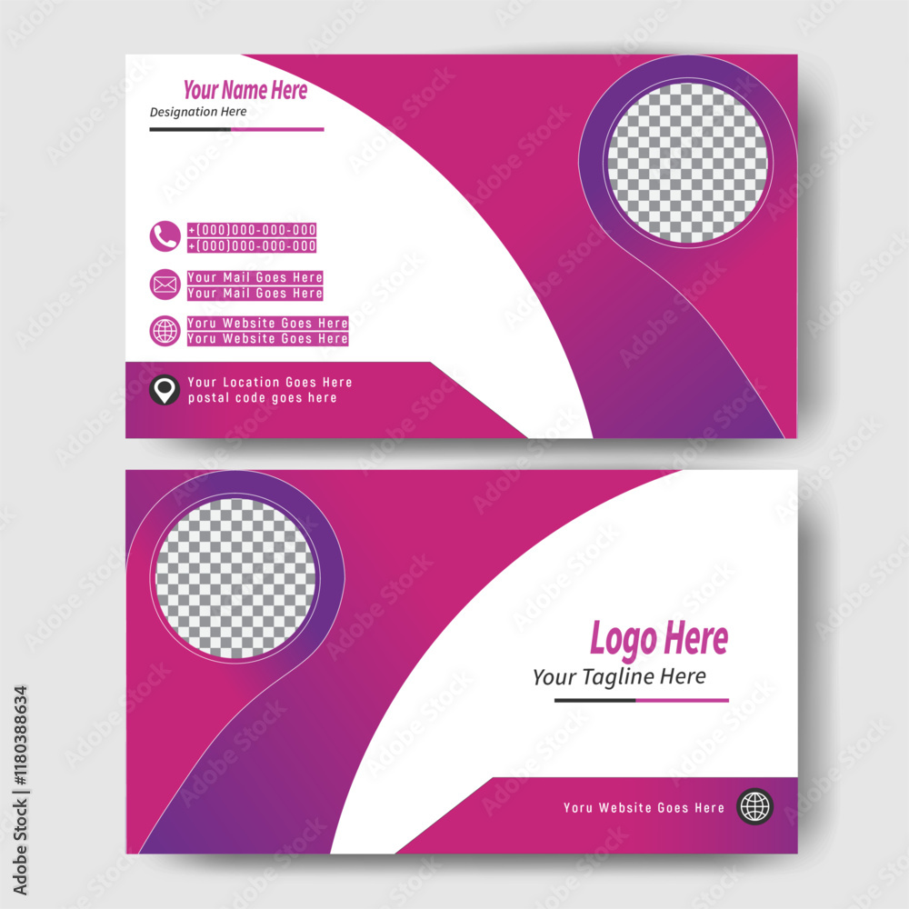 Modern Double-sided creative business card design template. business and personal use. Vector illustration design. Print ready
Modern and creative business card template business card design with pho Modern Double-sided creative business card design template. business and personal use. Vector illustration design. Print ready
Modern and creative business card template business card design with pho