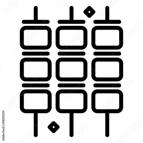sate icon, line icon style