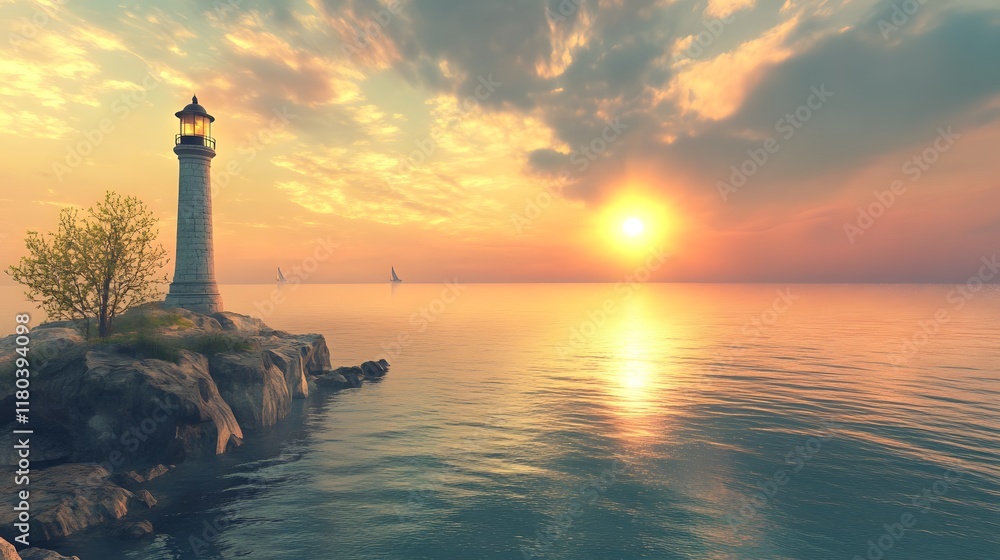Serene Ocean Sunset with Soft Pastel Colors Serene Ocean Sunset with Soft Pastel Colors