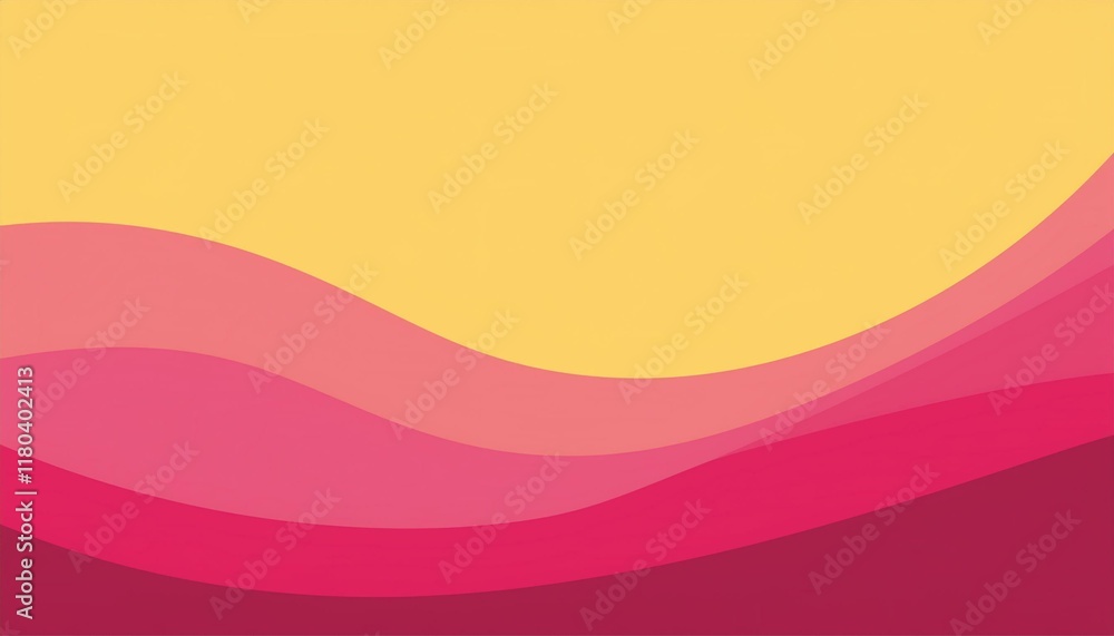 Fototapeta premium Yellow pink gradation colorful material cover background template vector design. Generated image