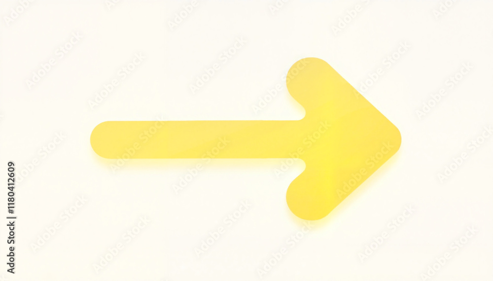 Yellow arrow pointing right on light background Yellow arrow pointing right on light background