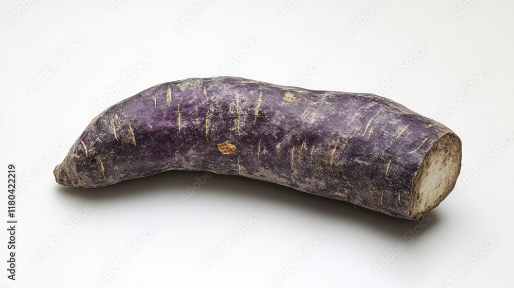 Single purple sweet potato isolated on white background. (2) Single purple sweet potato isolated on white background. (2)