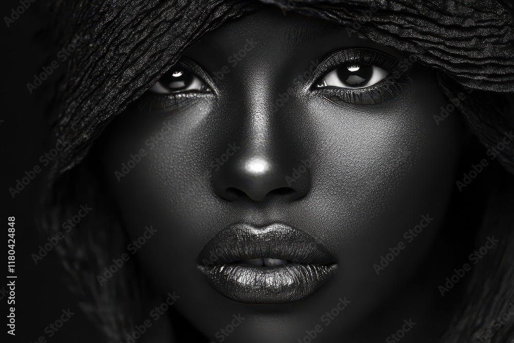 cosmetic treatment for a beautiful Black woman s face cosmetic treatment for a beautiful Black woman s face
