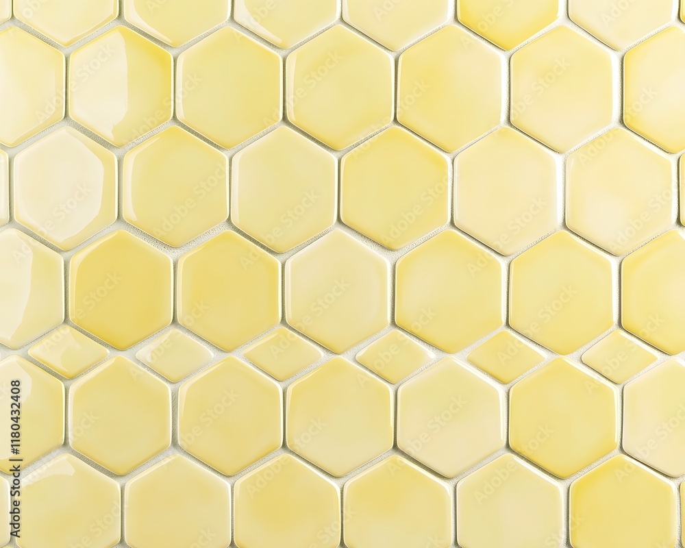 Pale Yellow Hexagonal Tile Pattern Pale Yellow Hexagonal Tile Pattern