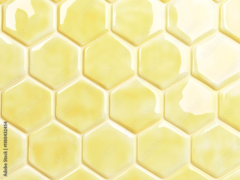 Pale Yellow Hexagonal Tile Pattern Pale Yellow Hexagonal Tile Pattern