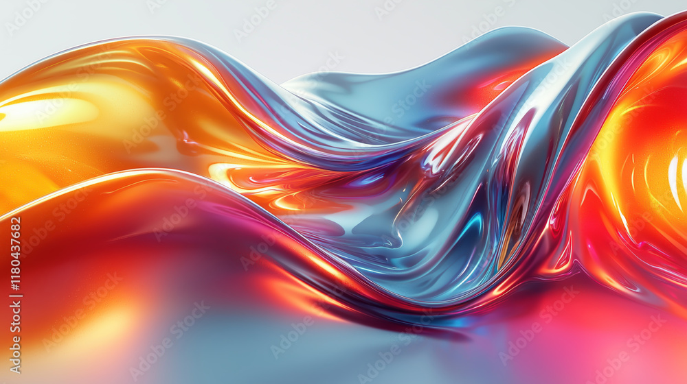 Fototapeta premium Abstract Fluid Colors Swirling Dynamically