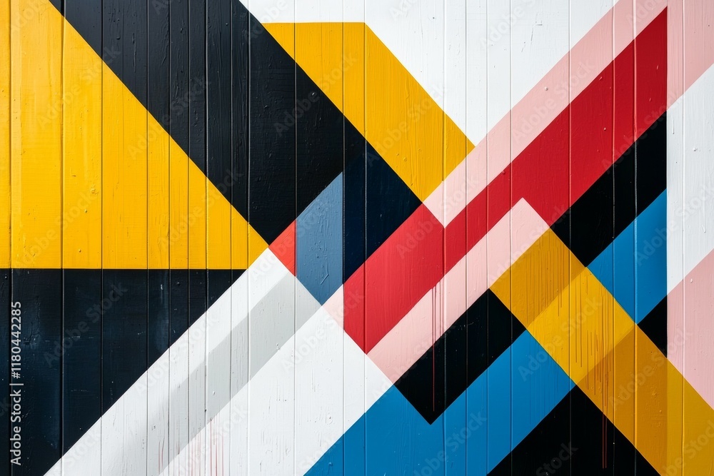 Fototapeta premium Colorful abstract painting with a black and white background