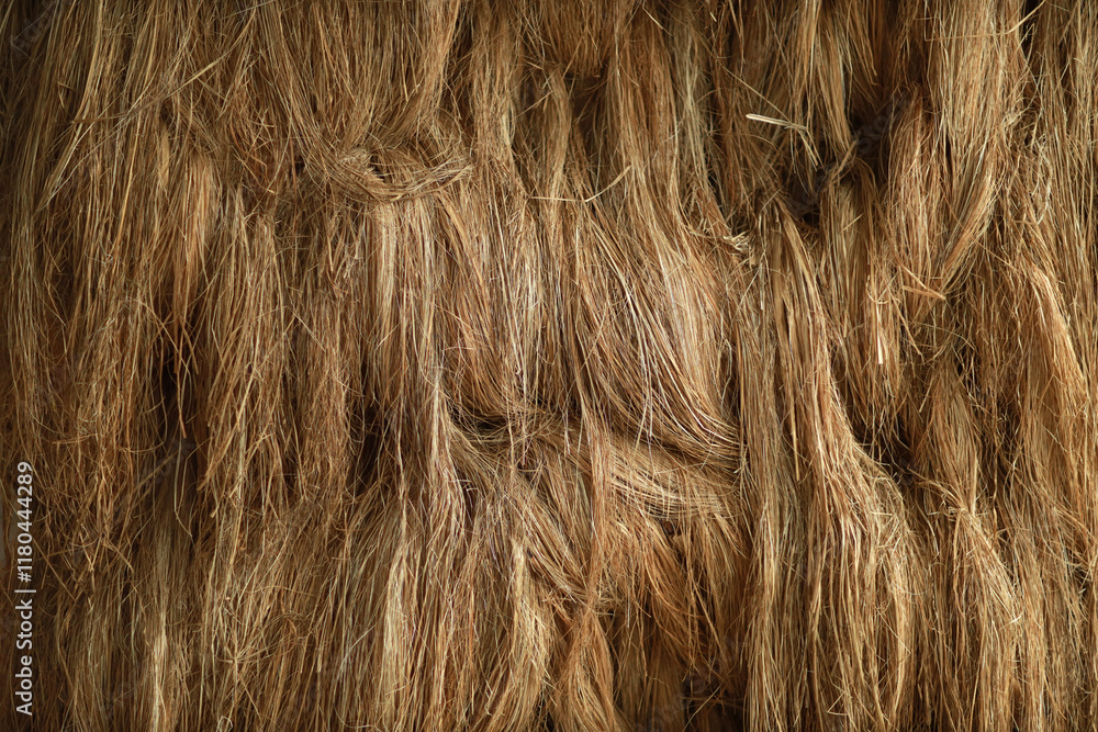 Naklejka premium Dry yellow haystack background texture
