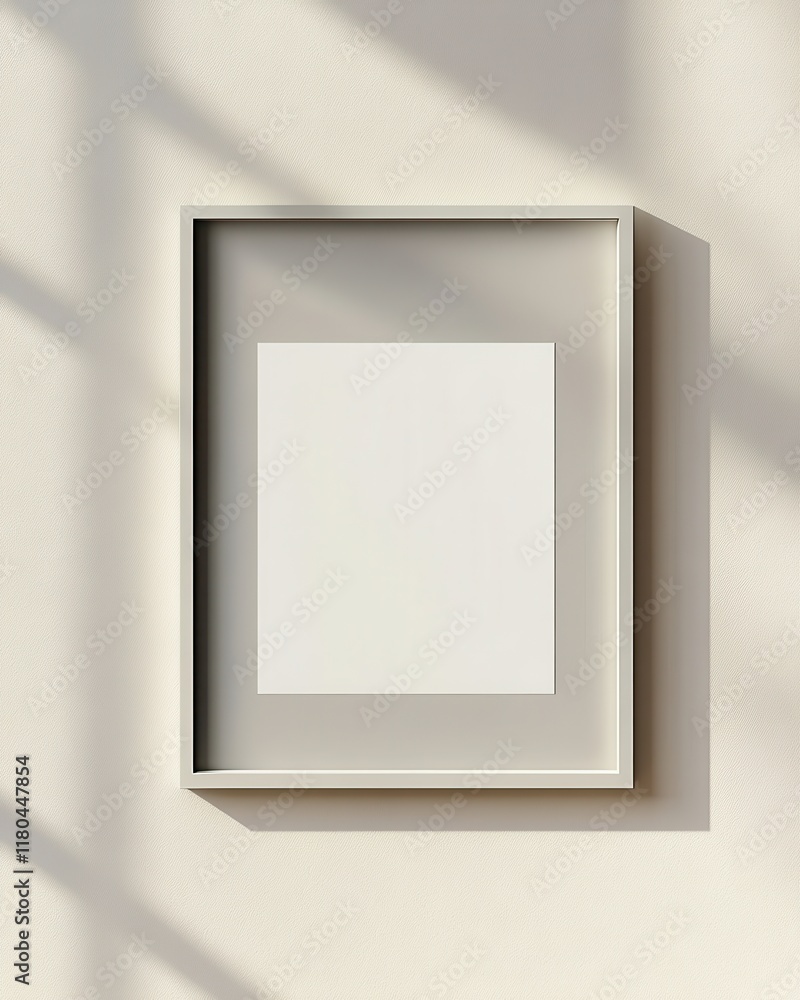 Square Frame on Wall with Blank Insert Square Frame on Wall with Blank Insert