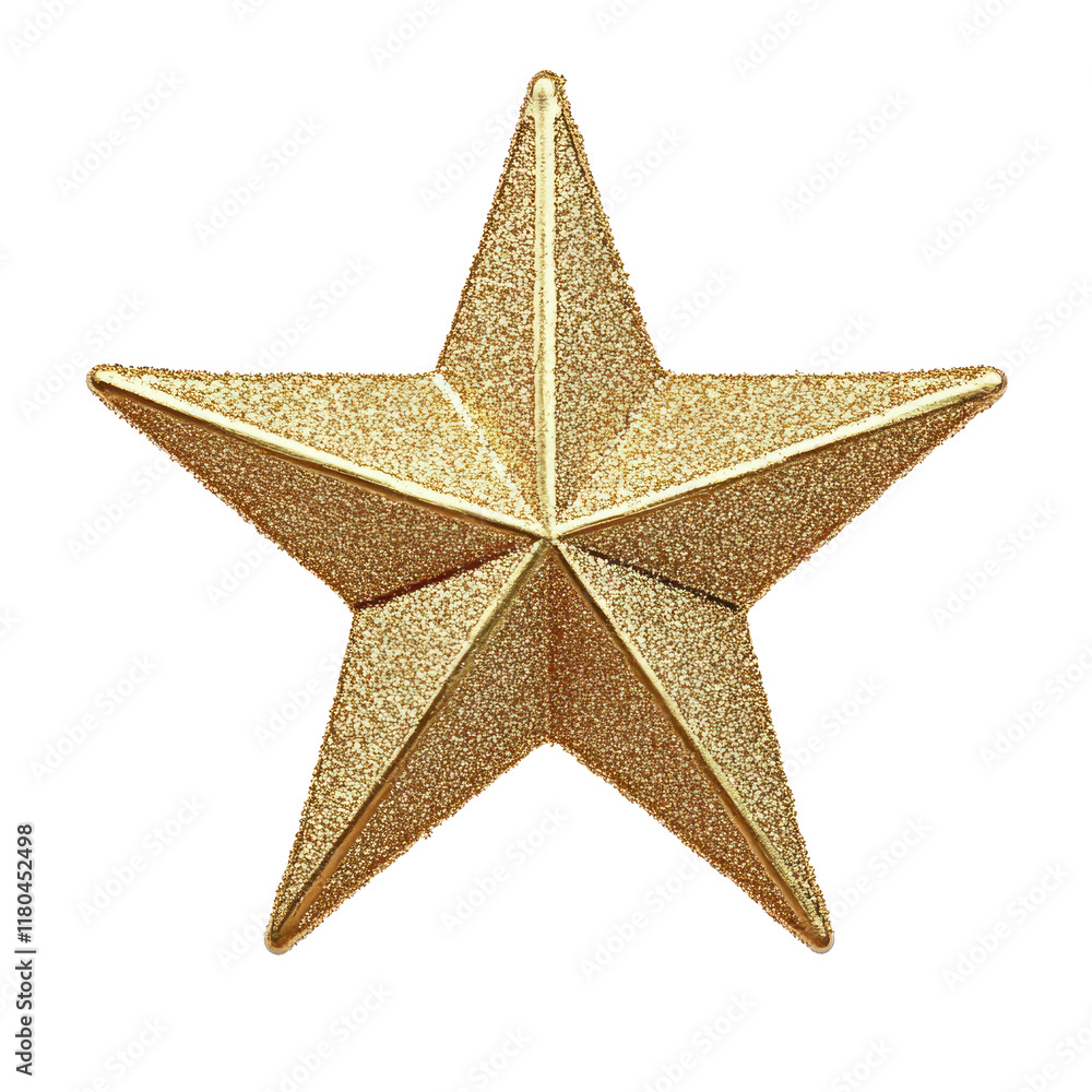 Fototapeta premium star christmas decoration isolated