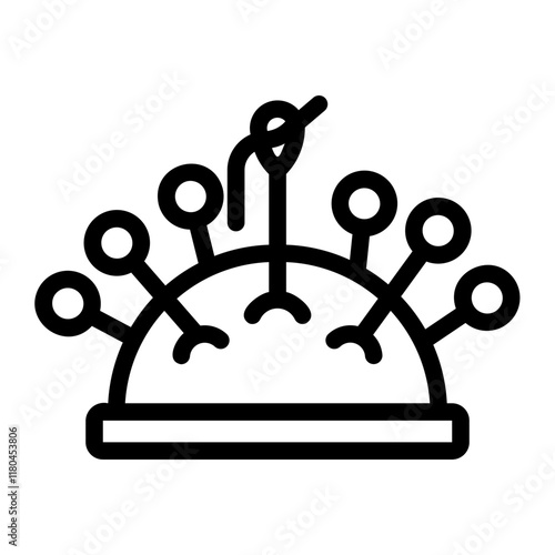 pincushion Line Icon