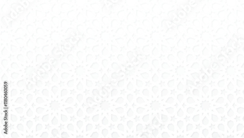 white islamic vector background seamless arabic geometric pattern